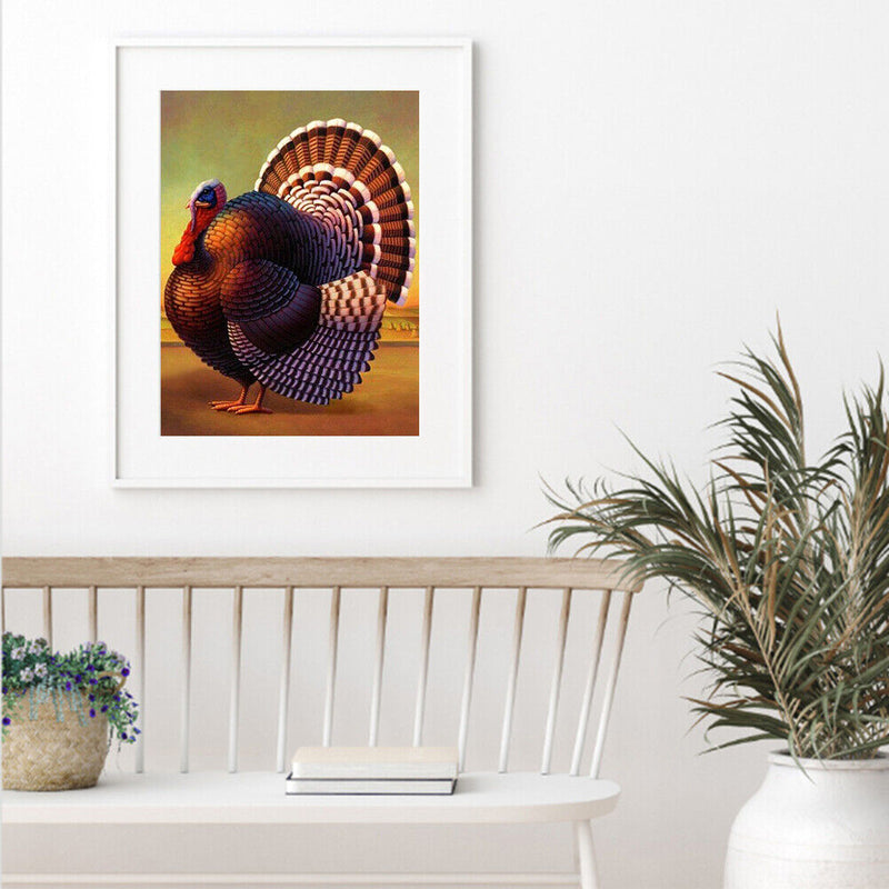 5D Turkey Mosaic Diamond Painting Drawing Full Round Drill DIY Art Handcraft Kit