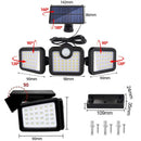 Lamps IP65 Wall Light Garden Yard Lamp Solar Light PIR Motion Sensor 108LED
