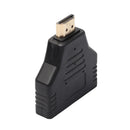Portable 1080P HDMI-compatible Male to 2 Female 1 In 2 Out Splitter Adapter