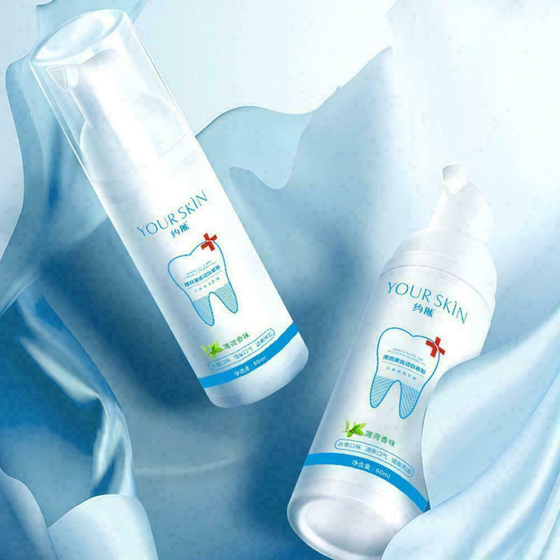 Teeth-Cleaning Whitening Mousse Toothpaste Removes Plaque W4R7 Stains O5D9