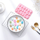 Fondant Moulds Easter Egg & Bunny Chocolate Cake Molds 18 Cavities (Pink)