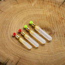 30x Silicone Silicone Fishing Float Holder Rotating Float Rest Seat (M) Newly