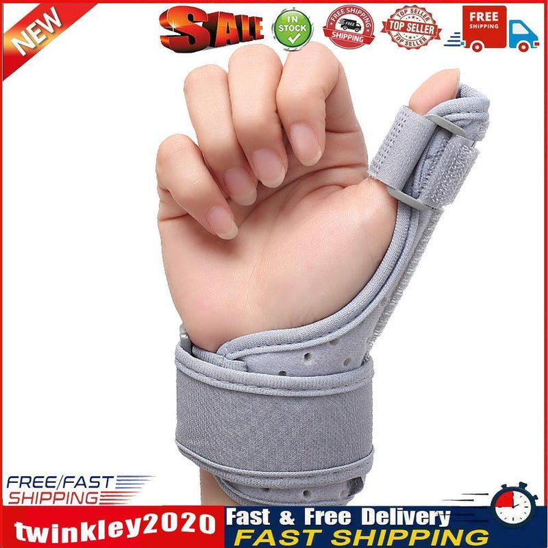 Thumb Splint Stabilizer with Wrist Support Carpal Adjustable Brace (Gray) Newly