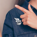 Coffee Cup Enamel Pin Badges Punk Lapel Brooches Shirt Bag Pins for Men Women