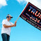 Take America Back Slogan Flag Banner 2024 Campaign Decorative Bunting Sign Decor
