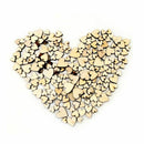 Rustic 4 Sizes Wooden Love Heart Wedding Decor Table Scatter Crafts Accessories