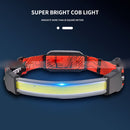 Head Lamp COB LED Headlight Glare Floodlight Fishing Headlamp USB Rechargeable