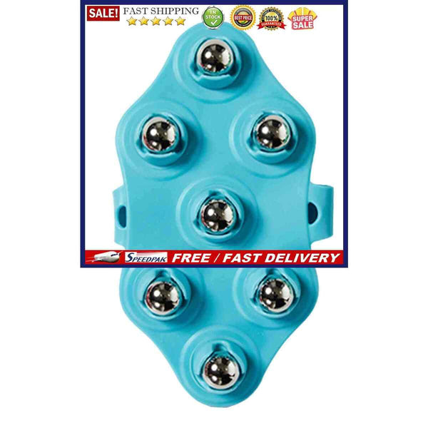 Massage Glove Body Massager with Metal Roller Ball for Neck Foot Full Body Care