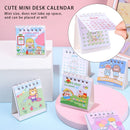 Organizer Yearly Agenda Portable Desktop Ornaments Cute Desk Calendar Mini