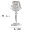 RGB Color Touching Control Transparent USB Teacup Night Light Lamp Crystal