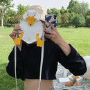 Fashion Women Duck Shape PU Leather Cartoon Patchwork Handbags Crossbody Bags