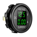 D6 Digital Voltmeter Ammeter Volt Current Panel Meter for Car Truck (Green)