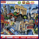 Old Buildings Oil Paint By Numbers Kits DIY Canvas Wall Art Picture Craft Dec