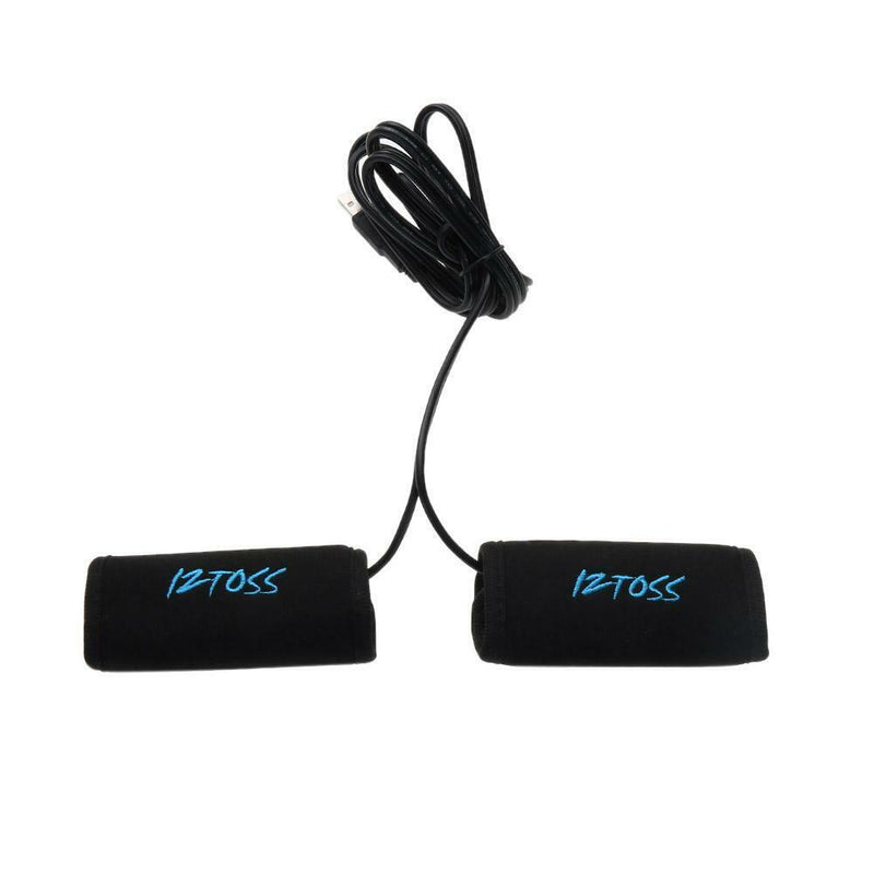 2x 7/8" Motorcycle USB Electric Hot Heated Grips Handle Handlebar Warmer