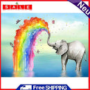 Diamond Painting Rainbow Elephant Full Round Drill Picture of Rhinestone Drawing