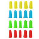Anti-slip Hot Glue Gun Finger Caps Silicone Finger Cover Sleeve (Red 3pcs)