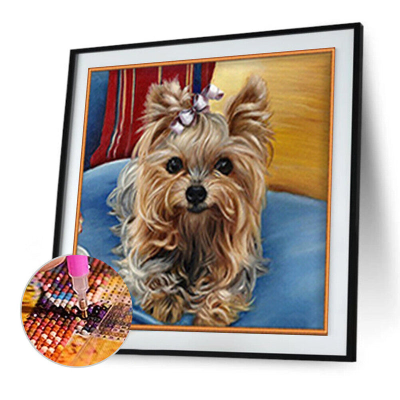 5D DIY Diamond Painting Dog Cross Stitch Embroidery Wall Art Needlework Kit