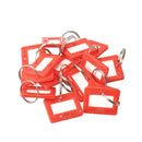 100Pcs Plastic Keychain Key Tags 5 Style ID Label Name Key Tags Split Ring