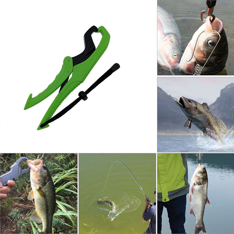 Plastic Fish Lip Grabber Plier Controller Tackle Holder Clamp Fishing Gripp