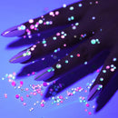 Luminous Fluorescent Diamonds Nail Stickers Glowing Designs Nail Decor (08)