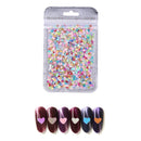 500pcs/bag Colorful Flashing Film DIY Solid Peach Heart Nail Glitter Sequin