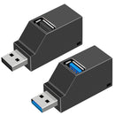 Universal Data Transfer Portable Mini Splitter Box USB 3.0 Hub 3 Ports Adapter