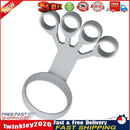 Silicone Hand Grip Arthritis Wrist Stretch Finger Trainer Exercise (Grey) Newly