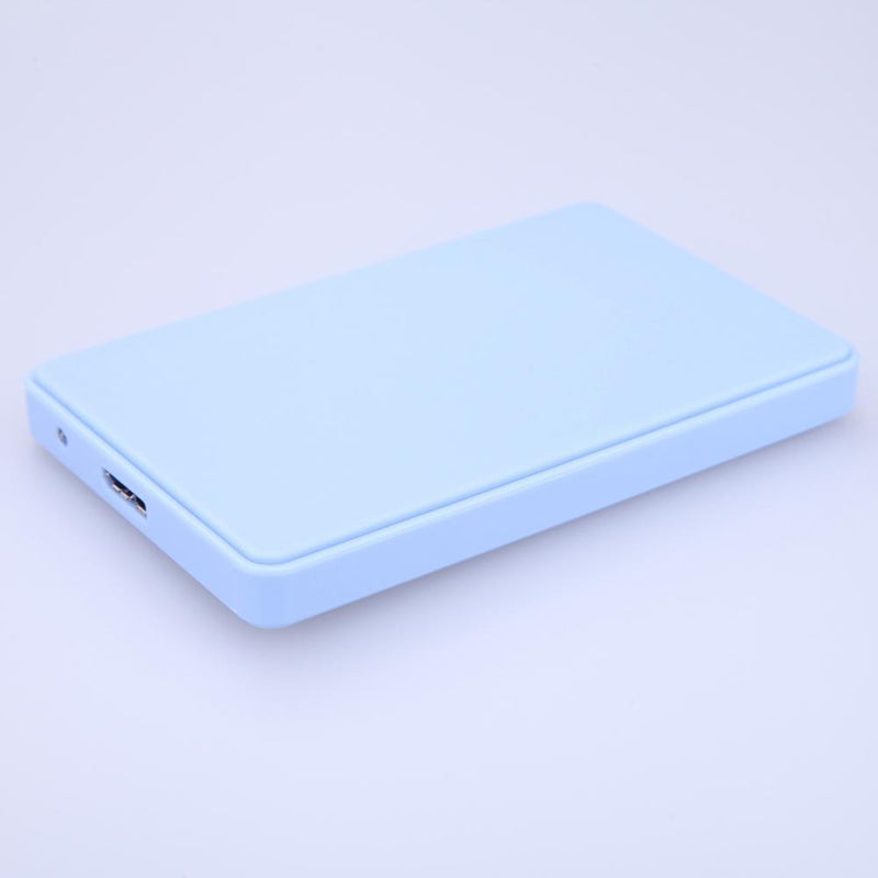 2.5in USB 3.0 SATA Hd Box HDD Hard Drive External Enclosure Case(Blue)