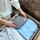 Travel Watch Band Storage Bag Earphone Data Cable Strap Organizers (Grey) Newly