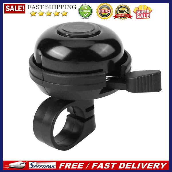 10*Metal Bicycle Bell MTB Road Bike Handlebar Ring Horn Sound Alarm (Black)