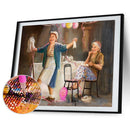 5D Diamond Painting Kit Oil Paint Couple Full Round Drill DIY Wall Art Pictur