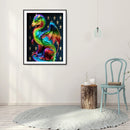 5D DIY Diamond Painting Colorful Pterosaur Full Round Drill Mosaic Art Picture