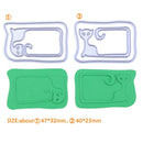 4pcs Cat Message Box Metal Cutting Die Scrapbooking Stencil DIY Album Decor