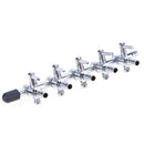 Air Flow Line Stainless Steel Control Valve Aquarium Pump Splitter(5-way) Newly