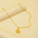 Single Layer Simple Honeycomb Necklace Women Girls Party Jewery Honey Pendant