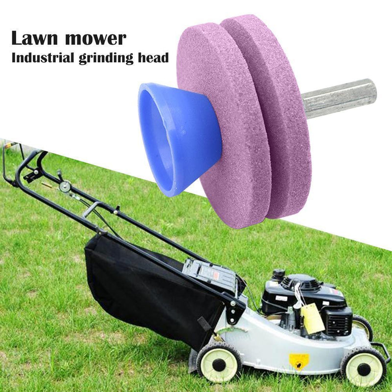 5pcs Lawn Mower Sharpener Whetstone Lawnmower Sharpener Cut Grass (Pink)