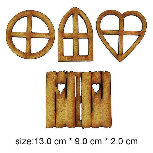 1Set Sweet Home Hanging Hollow Plywood Wooden Plaques Shabby Door Sign L3H8 Q8J1