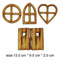 1Set Sweet Home Hanging Hollow Plywood Wooden Plaques Shabby Door Sign L3H8 Q8J1