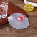Reusable Silicone Cup Cover Heat Resistant Sealed Leakproof Cups Lid (A)