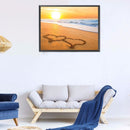 5D Diamond Painting Kit Beach Sunset Full Round Drill DIY Crafts Mosaic Pic