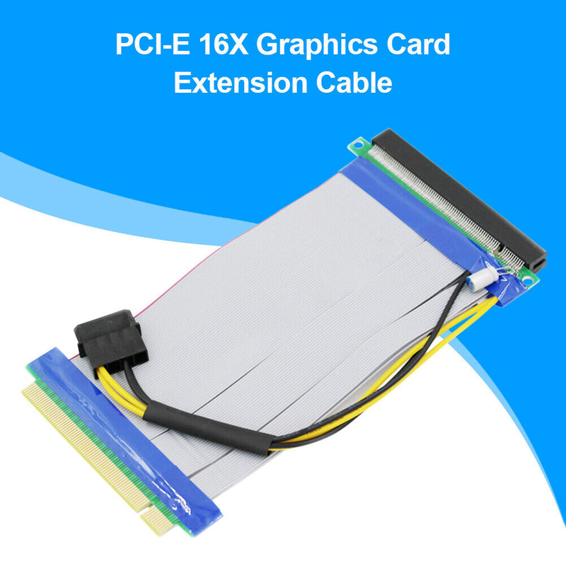 PCIe 16X PCI Express PCI-E 16X to 16X Riser Card Adapter Extension Cable