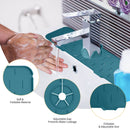 Kitchen Silicone Faucet Absorbent Mat Microfiber Sink Protector (A Green) Newly