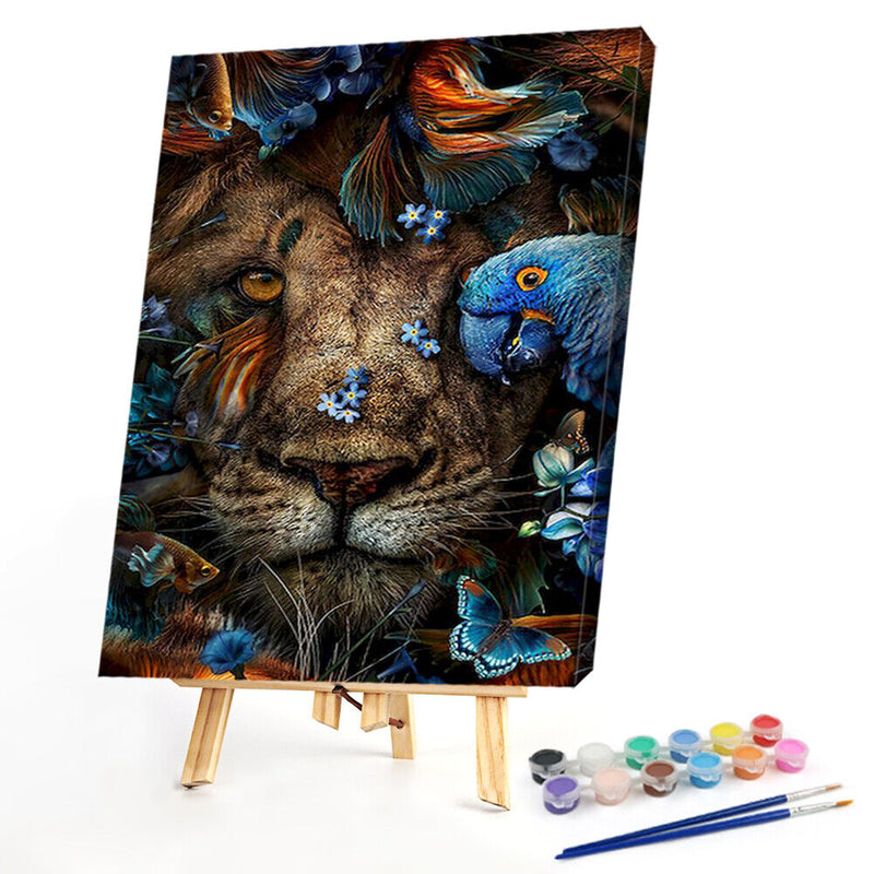 Animal in the Grass Oil Paint By Numbers Kit DIY Home Decoration Gift Wall Art