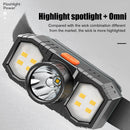 XPE+COB LED Headlights USB Rechargeable Super Bright Waterproof Pocket Lam