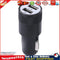 Metal Dual USB 2.1A Car Cigarette Lighter Adapter Charger(Black) Newly
