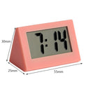Mini LCD Digital Electronic Desktop Time Clocks Silent Desk Clocks (Orange)