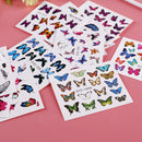 30pcs Colorful Nail Art Stickers Butterfly Adhesive Nail Decals DIY Decorat