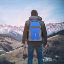 40L Waterproof Outdoor Hiking Rucksack Camping Trekking Backpack (Blue) Newly