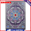 DIY Mandala Special Shaped Diamond Painting 50 Pages A5 Notebook Diary Book Gift