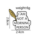 Fashion Letter Brooch Lapel Pins Bag Clothes Denim Shirt Decor (Style 3)